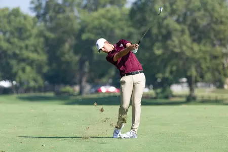 Men’s Staged golf action at Twin Oaks Golf Course on September 7, 2023. Kevin White/Missouri State University