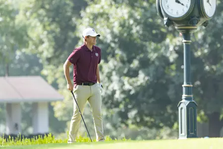 Men’s Staged golf action at Twin Oaks Golf Course on September 7, 2023. Kevin White/Missouri State University