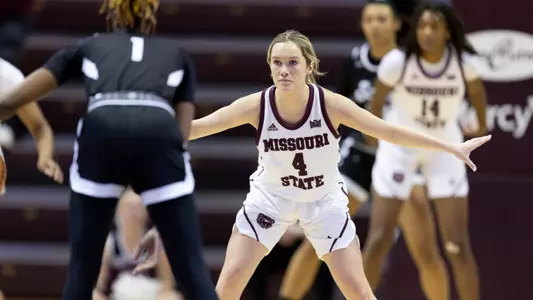 Women’s basketball vs SEMO for a win on November 22, 2023. Kevin White/Missouri State University