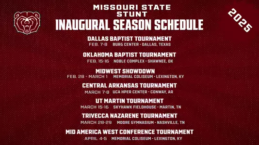 2025 STUNT Schedule Graphic