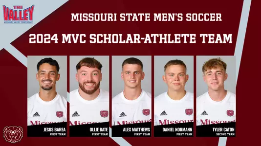 MSOC 2024 MVC Scholar-Athletes