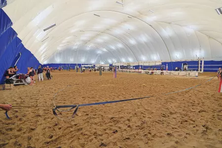 Beach Volleyball vs Hendrix on February 23, 2024. Kevin White/Missouri State University