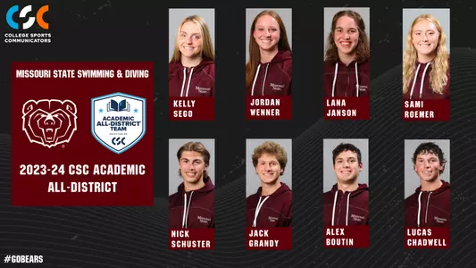 2023-24 Swim & Dive CSC Academic All-District