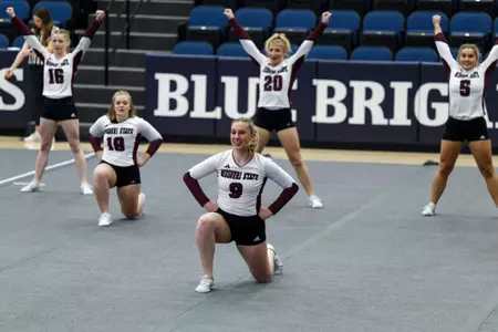 Missouri State Bears vs Oklahoma Baptist in Stunt at Burg Center in Dallas, Texas on Friday February 7, 2025 (Photo by Eddie Kelly / ProLook Photos)