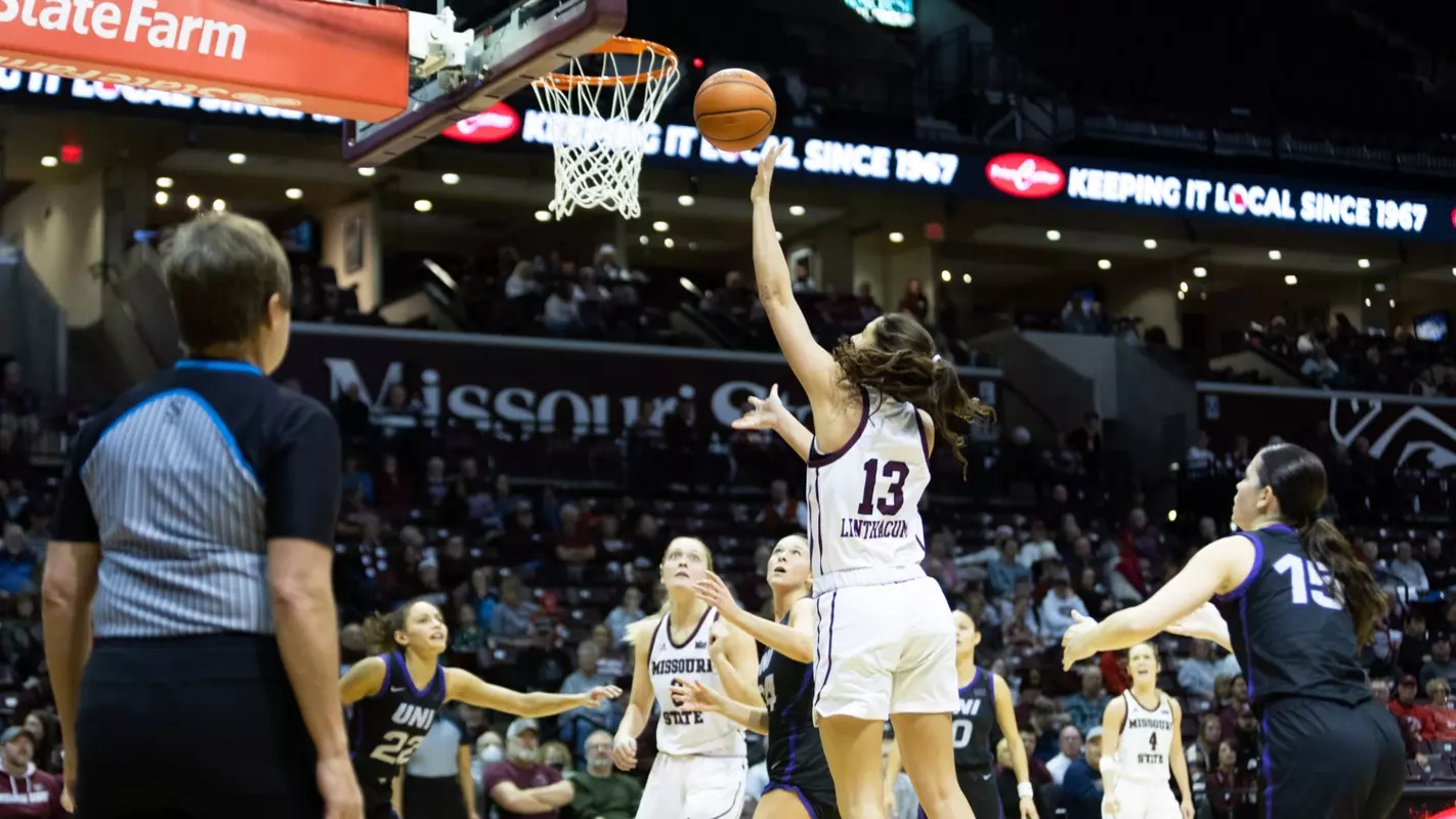 WBB vs Northern Iowa on January 26, 2025. Chandler Harris/Missouri State University