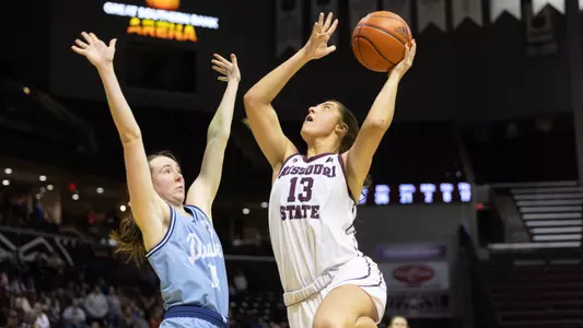 Women’s basketball defeated Drake on January 24, 2025. Jesse Scheve/Missouri State University