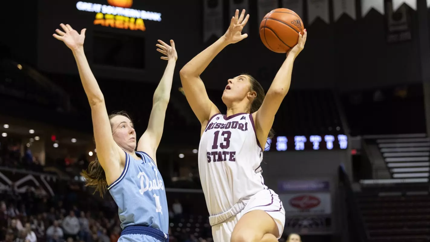 Women’s basketball defeated Drake on January 24, 2025. Jesse Scheve/Missouri State University