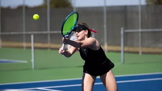 Tennis vs Oral Roberts on March 11, 2025. Chandler Harris/Missouri State University