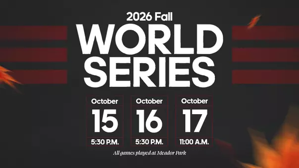 2026 fall world series schedule
