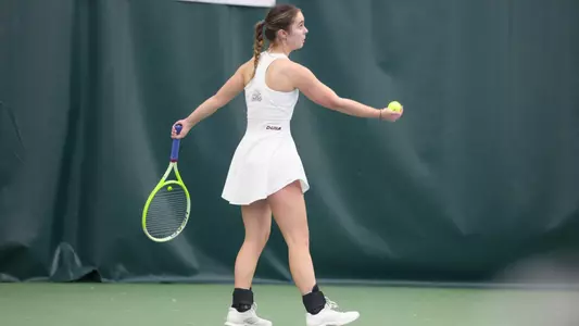 Women’s tennis defeated Northeastern State on February 4, 2026. Alli Haug/Missouri State University