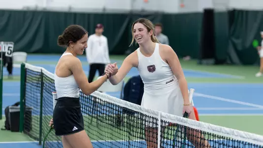 Women’s Tennis vs. Kansas City February 21, 2026. Jesse Scheve/Missouri State University