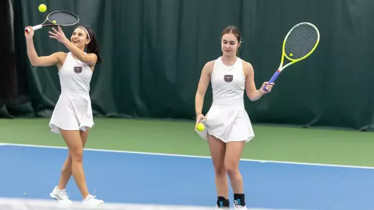 Women’s Tennis vs. Kansas City February 21, 2026. Jesse Scheve/Missouri State University