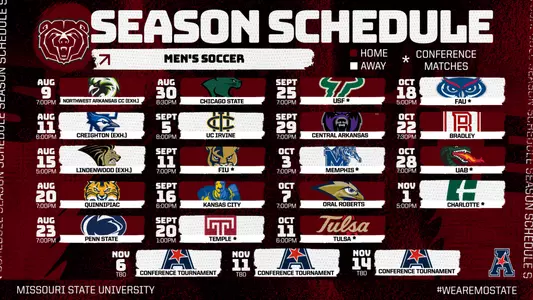2026 Soccer Schedule Graphic