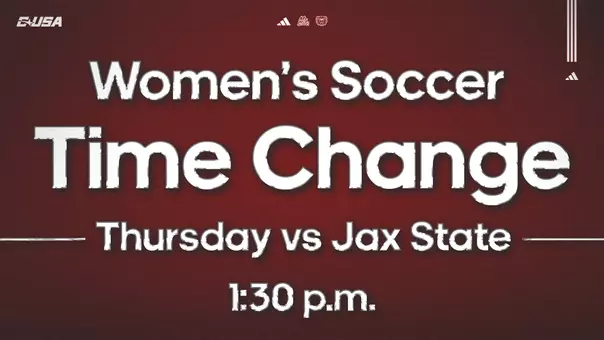Women's soccer time change vs Jax State