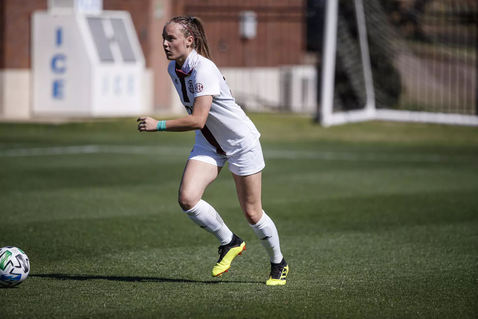 STARKVILLE, MS - March 20, 2021 - The Mississippi State Bulldogs take on Troy at the MSU Soccer Field in Starkville, MS. Photo By Chamberlain Smith