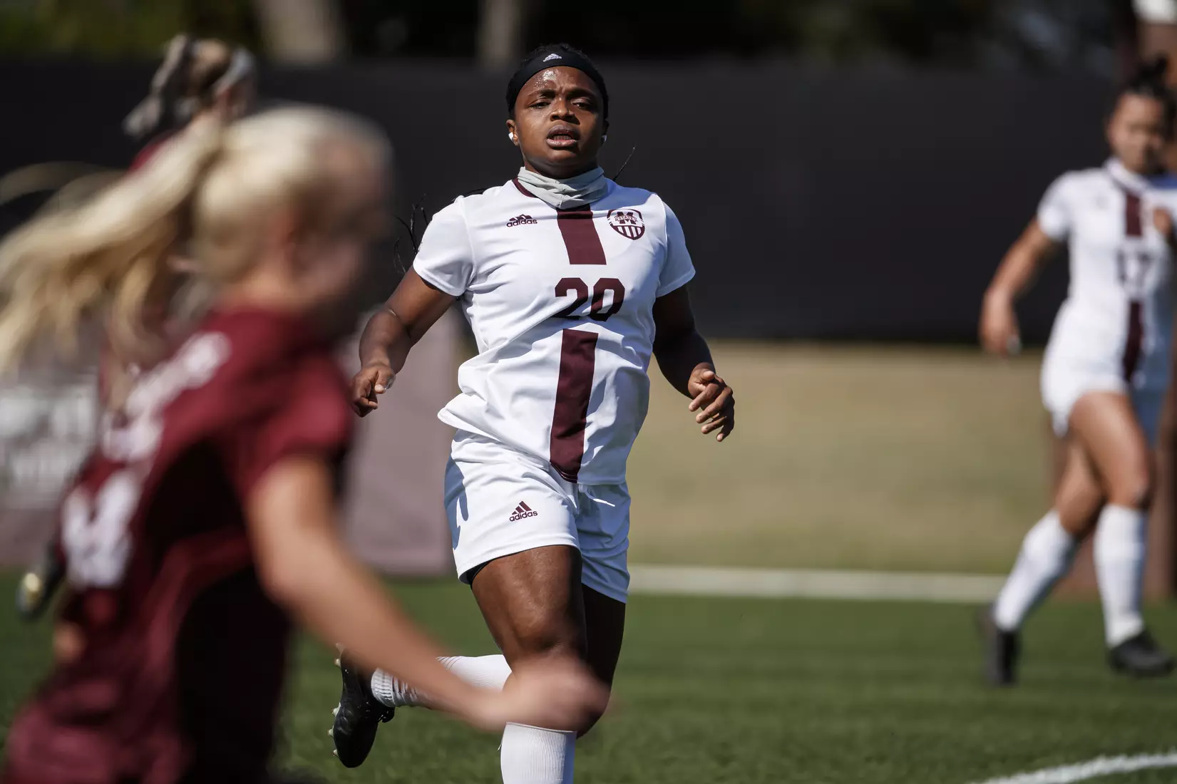 STARKVILLE, MS - March 20, 2021 - The Mississippi State Bulldogs take on Troy at the MSU Soccer Field in Starkville, MS. Photo By Chamberlain Smith