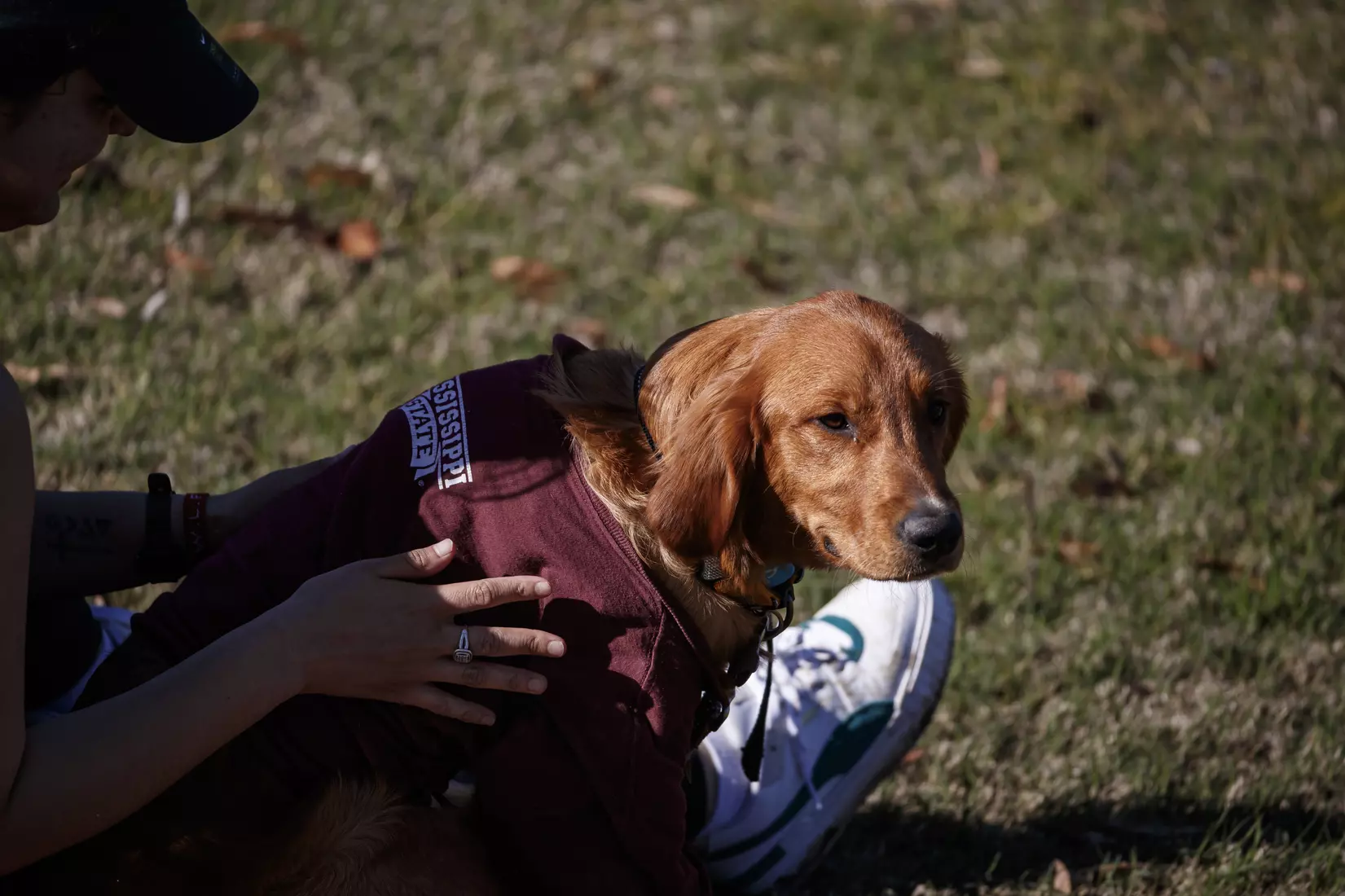 STARKVILLE, MS - March 20, 2021 - The Mississippi State Bulldogs take on Troy at the MSU Soccer Field in Starkville, MS. Photo By Chamberlain Smith