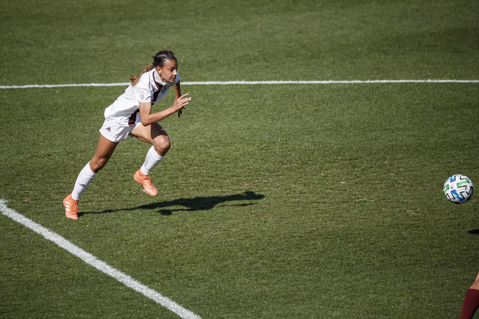 STARKVILLE, MS - March 20, 2021 - The Mississippi State Bulldogs take on Troy at the MSU Soccer Field in Starkville, MS. Photo By Chamberlain Smith