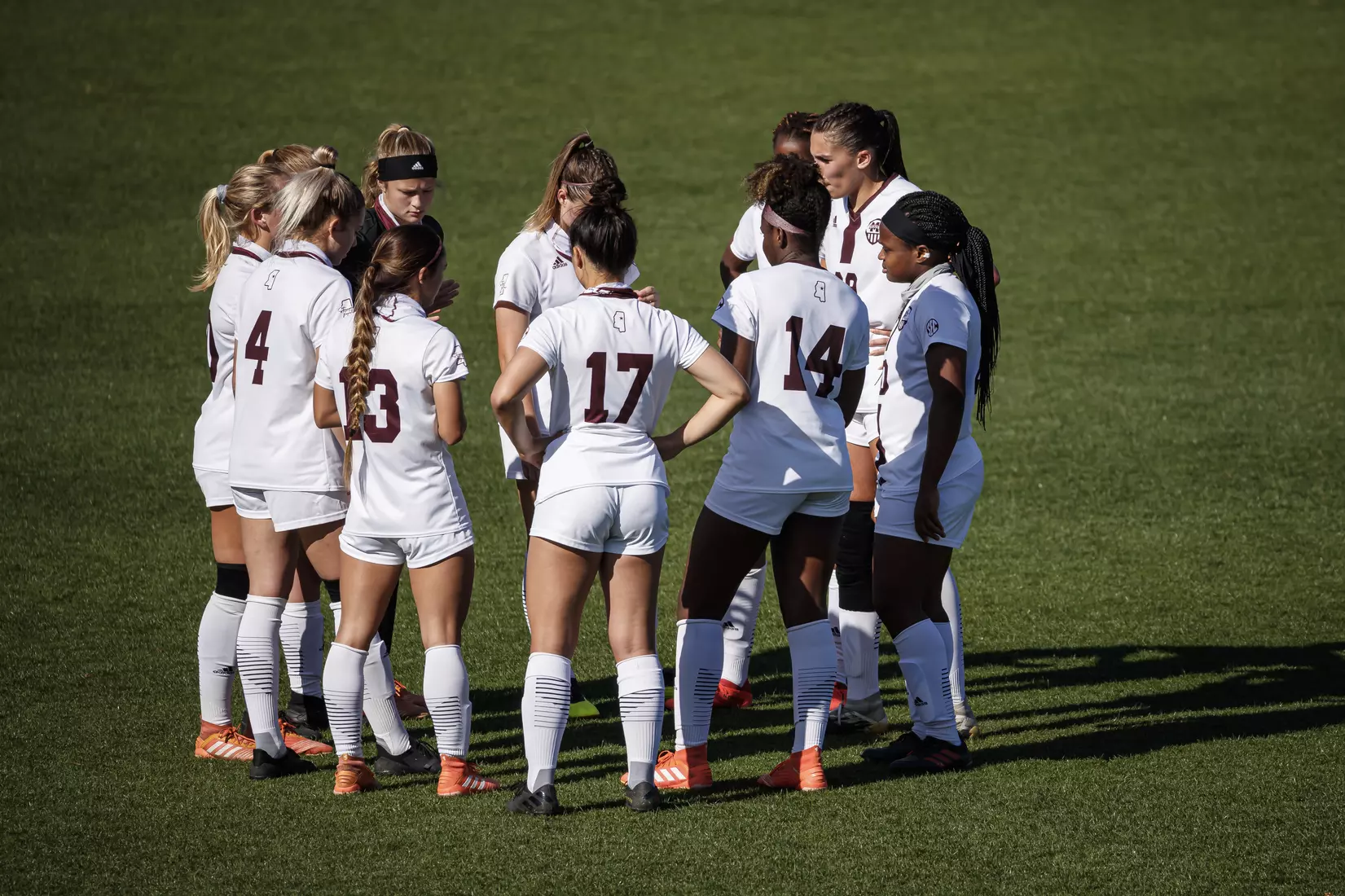 STARKVILLE, MS - March 20, 2021 - The Mississippi State Bulldogs take on Troy at the MSU Soccer Field in Starkville, MS. Photo By Chamberlain Smith