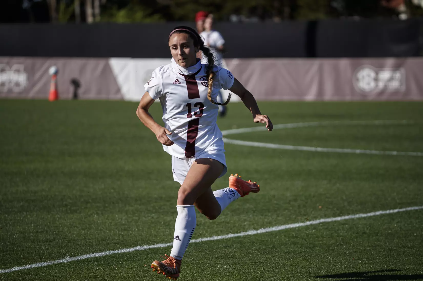 STARKVILLE, MS - March 20, 2021 - The Mississippi State Bulldogs take on Troy at the MSU Soccer Field in Starkville, MS. Photo By Chamberlain Smith