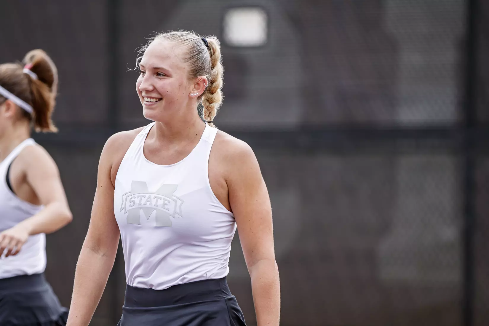STARKVILLE, MS - MARCH 27, 2021 - Alexandra Mikhailuk before the match between the Florida Gators and the Mississippi State Bulldogs at the AJ Pitts Tennis Centre in Starkville, MS. Photo By Sarah Triplett