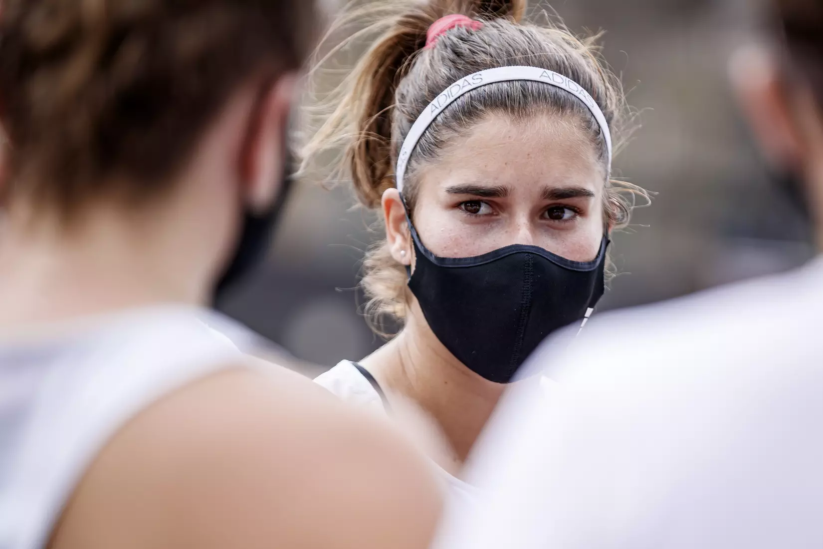 STARKVILLE, MS - MARCH 27, 2021 - Magda Adaloglou before the match between the Florida Gators and the Mississippi State Bulldogs at the AJ Pitts Tennis Centre in Starkville, MS. Photo By Sarah Triplett