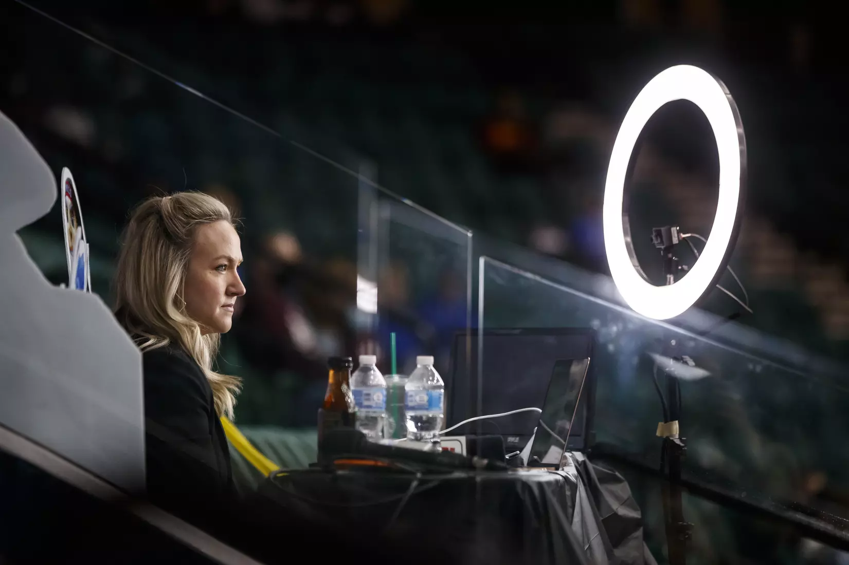 FRISCO, TX - March 28, 2021 - During the NIT Championship Game between the Mississippi State Bulldogs and the Memphis Tigers at Comerica Center in Frisco, TX. Photo By Chamberlain Smith