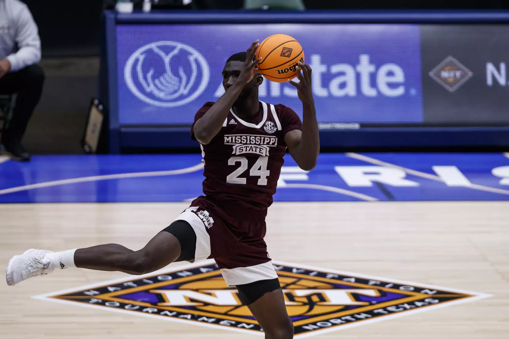 FRISCO, TX - March 28, 2021 - During the NIT Championship Game between the Mississippi State Bulldogs and the Memphis Tigers at Comerica Center in Frisco, TX. Photo By Chamberlain Smith