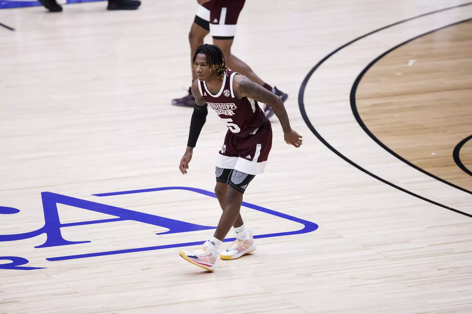 FRISCO, TX - March 28, 2021 - During the NIT Championship Game between the Mississippi State Bulldogs and the Memphis Tigers at Comerica Center in Frisco, TX. Photo By Chamberlain Smith
