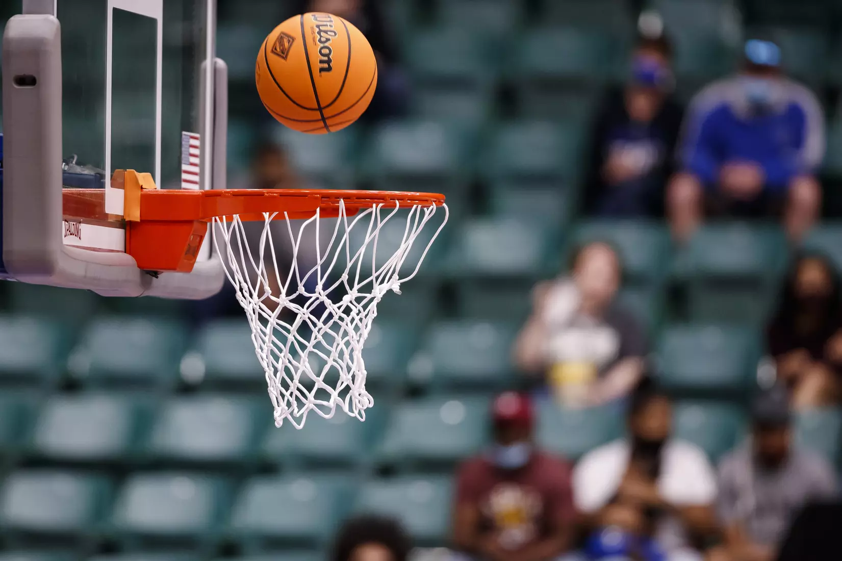 FRISCO, TX - March 28, 2021 - During the NIT Championship Game between the Mississippi State Bulldogs and the Memphis Tigers at Comerica Center in Frisco, TX. Photo By Chamberlain Smith