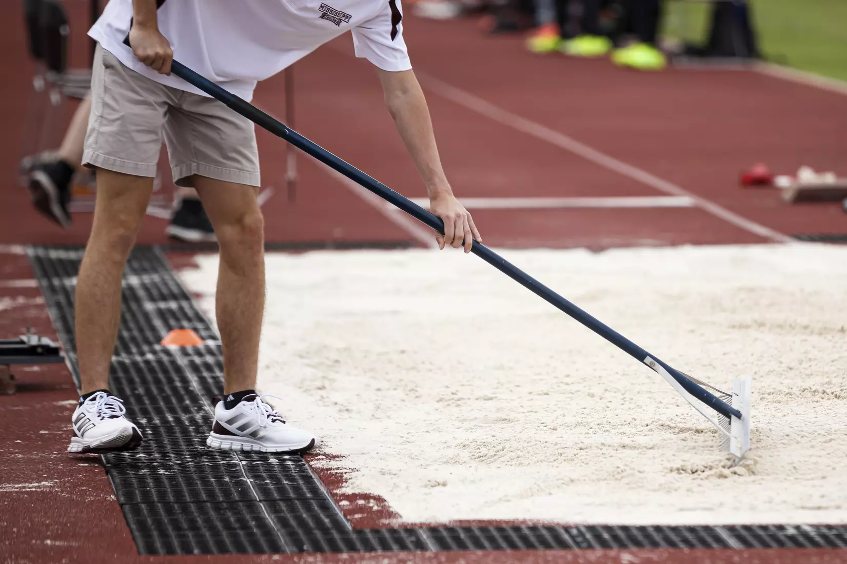 STARKVILLE, MS - April 30, 2021 - The Mississippi State Bulldogs compete in the Maroon and White Invite at the Mike Sanders Track Complex in Starkville, MS. Photo By Chamberlain Smith