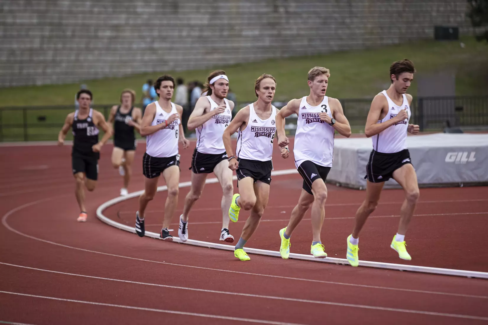 STARKVILLE, MS - April 30, 2021 - The Mississippi State Bulldogs compete in the Maroon and White Invite at the Mike Sanders Track Complex in Starkville, MS. Photo By Chamberlain Smith