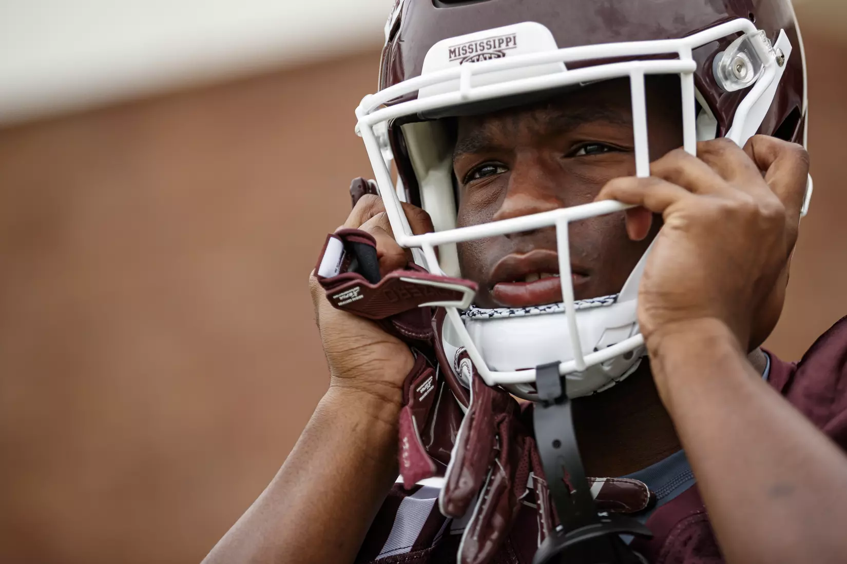 STARKVILLE, MS - August 07, 2021 - Mississippi State Running Back Simeon Price (#33) during a training camp practice at the Leo Seal Jr. Football Complex at Mississippi State University in Starkville, MS. Photo By Austin Perryman