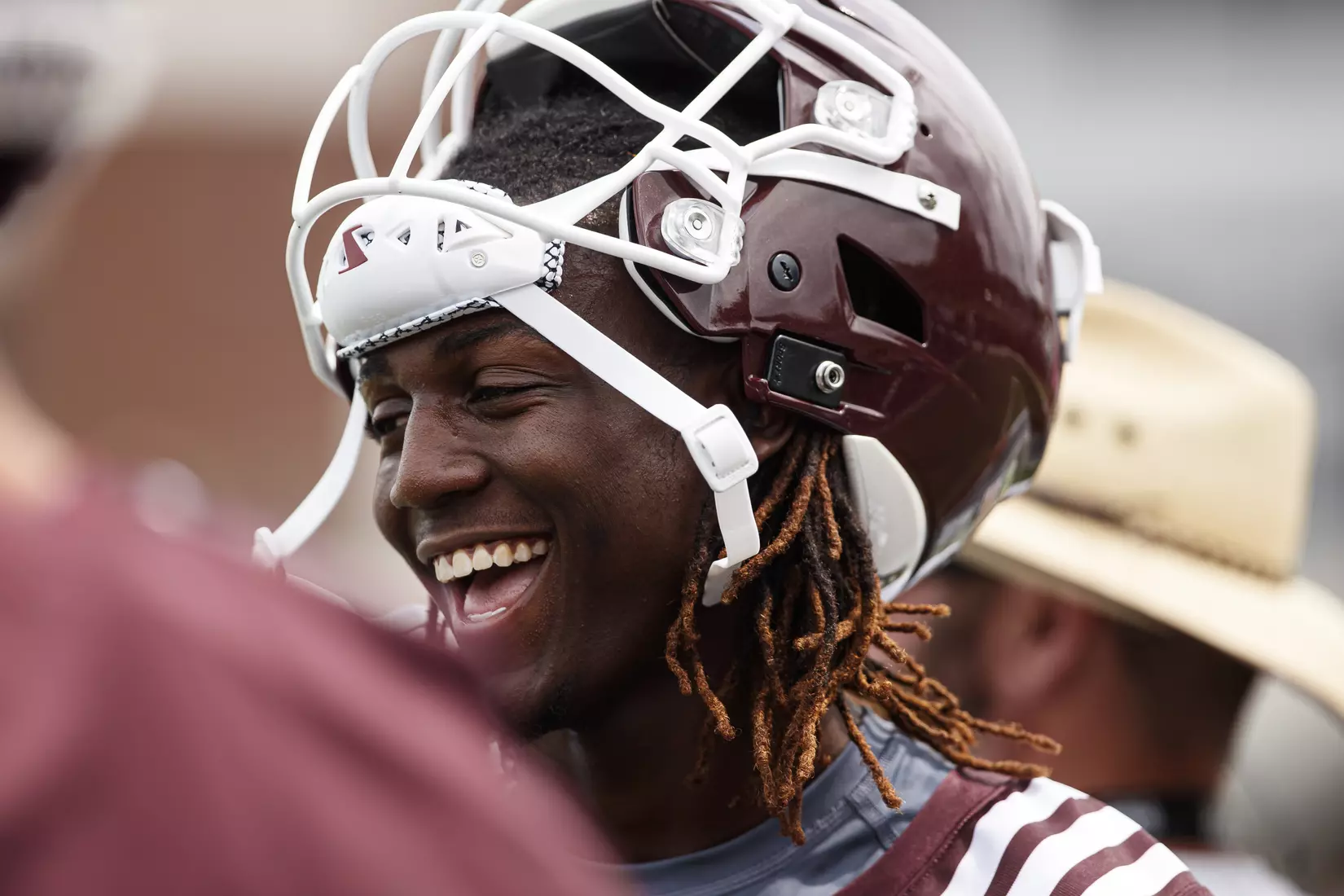 STARKVILLE, MS - August 06, 2021 - Mississippi State Wide Receiver Jaden Walley (#11) during training camp practice at the Leo Seal Jr. Football Complex at Mississippi State University in Starkville, MS. Photo By Chamberlain Smith