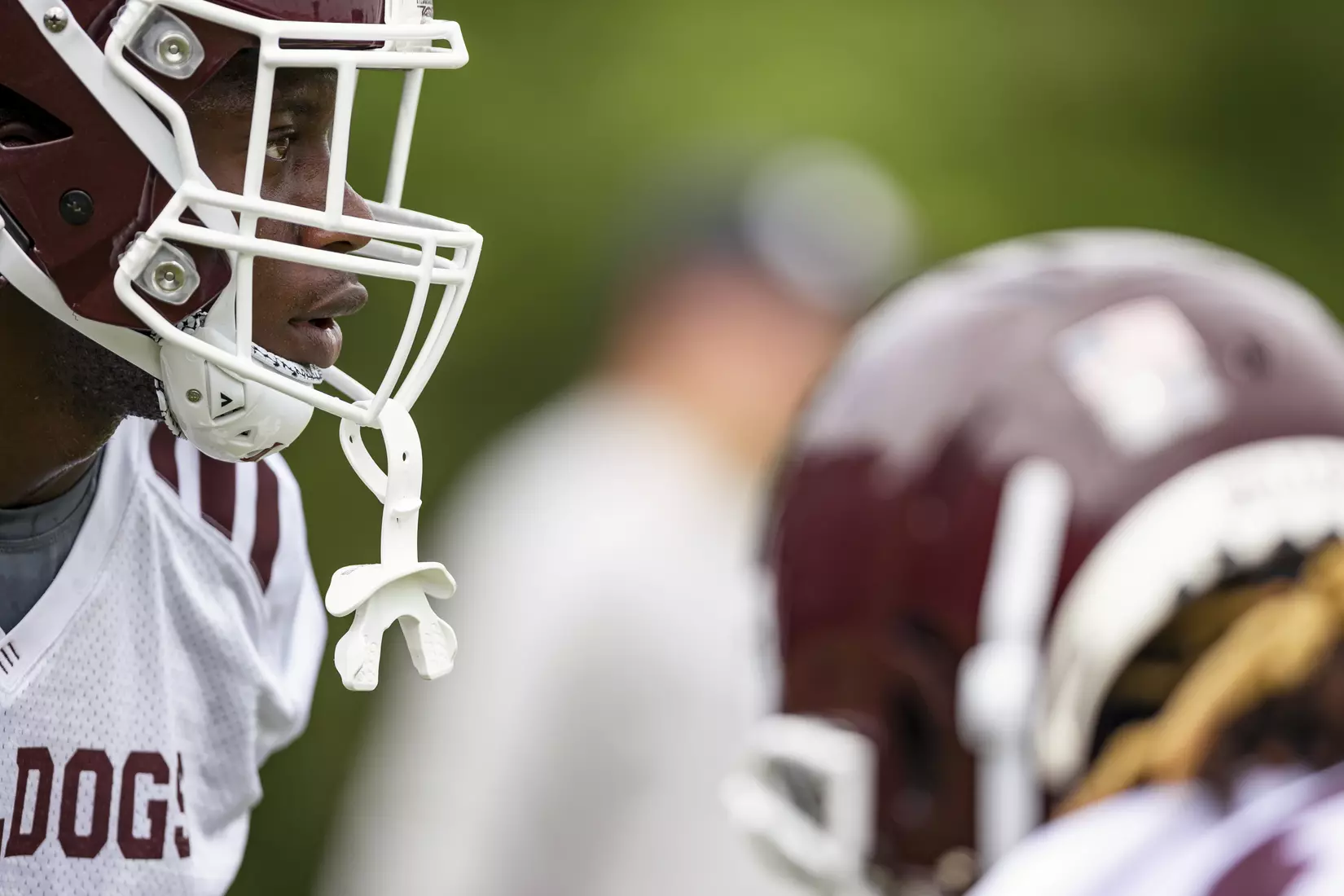 STARKVILLE, MS - August 06, 2021 - Mississippi State Defensive Back Jay Hampton (#39) during a training camp practice at the Leo Seal Jr. Football Complex at Mississippi State University in Starkville, MS. Photo By Austin Perryman