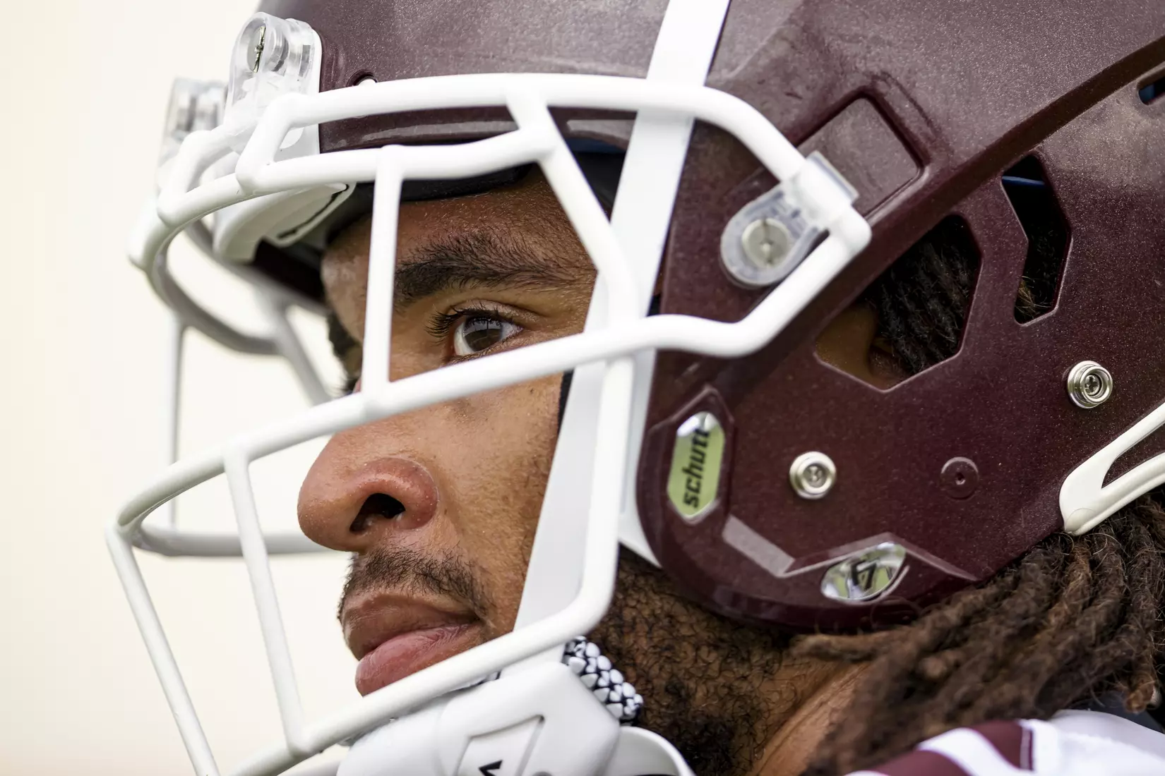 STARKVILLE, MS - August 06, 2021 - Mississippi State Linebacker Aaron Brule (#3) during a training camp practice at the Leo Seal Jr. Football Complex at Mississippi State University in Starkville, MS. Photo By Austin Perryman