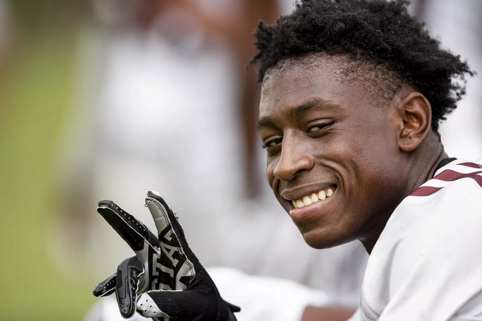 STARKVILLE, MS - August 06, 2021 - Mississippi State Cornerback Emmanuel Forbes (#13) during a training camp practice at the Leo Seal Jr. Football Complex at Mississippi State University in Starkville, MS. Photo By Austin Perryman