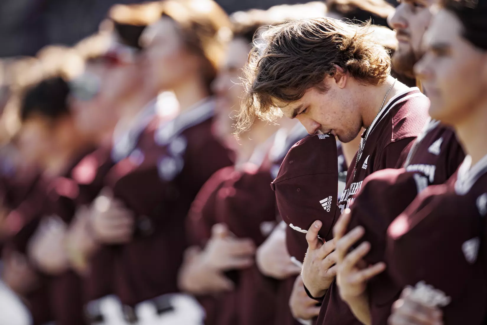 STARKVILLE, MS - February 18, 2022 - Mississippi State Pitcher Jackson Fristoe (#27) before the game between the Long Beach State Dirtbags and the Mississippi State Bulldogs at Dudy Noble Field at Polk-Dement Stadium in Starkville, MS. Photo By Austin Perryman
