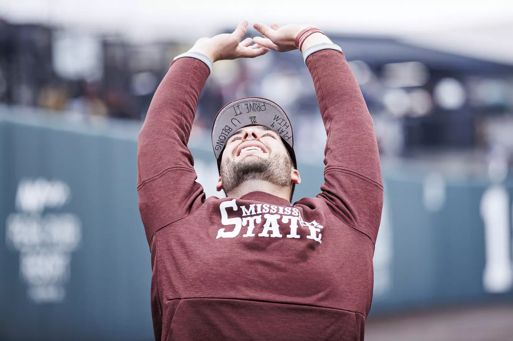 STARKVILLE, MS - February 26, 2022 - Mississippi State Pitcher Preston Johnson (#35) before the game between the Northern Kentucky Norse and the Mississippi State Bulldogs at Dudy Noble Field at Polk-Dement Stadium in Starkville, MS. Photo By Kevin Snyder