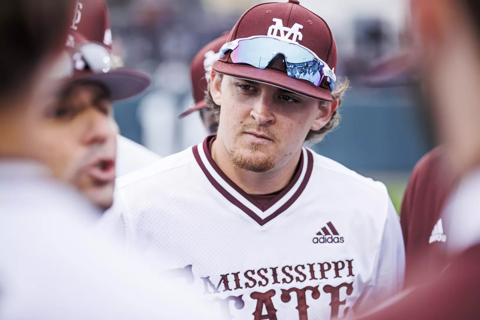 STARKVILLE, MS - February 26, 2022 - Mississippi State Infielder/Outfielder Matt Corder (#14) before the game between the Northern Kentucky Norse and the Mississippi State Bulldogs at Dudy Noble Field at Polk-Dement Stadium in Starkville, MS. Photo By Kevin Snyder