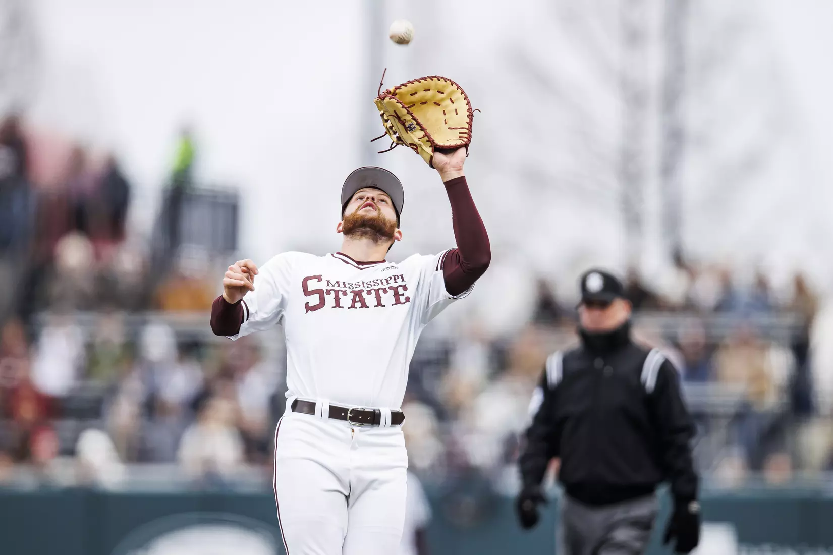 STARKVILLE, MS - February 26, 2022 - Mississippi State Infielder Luke Hancock (#20) during the game between the Northern Kentucky Norse and the Mississippi State Bulldogs at Dudy Noble Field at Polk-Dement Stadium in Starkville, MS. Photo By Kevin Snyder