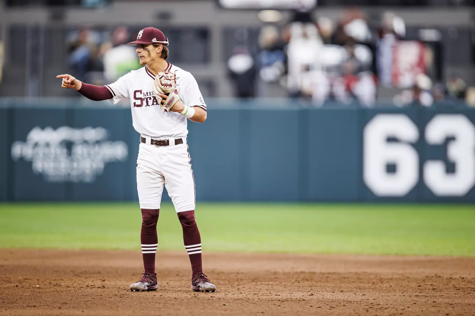 STARKVILLE, MS - February 26, 2022 - Mississippi State Infielder Tanner Leggett (#31) during the game between the Northern Kentucky Norse and the Mississippi State Bulldogs at Dudy Noble Field at Polk-Dement Stadium in Starkville, MS. Photo By Kevin Snyder