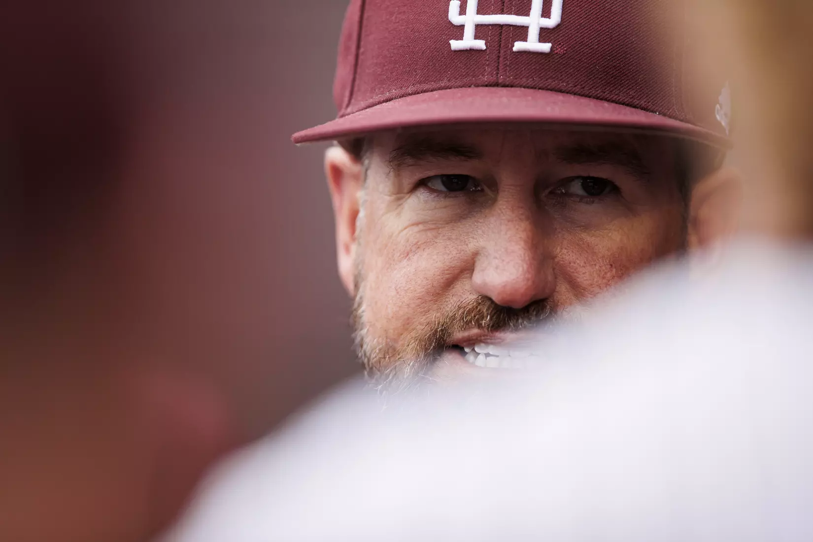 STARKVILLE, MS - February 27, 2022 - Mississippi State Assistant Coach Scott Foxhall before the game between the Northern Kentucky Norse and the Mississippi State Bulldogs at Dudy Noble Field at Polk-Dement Stadium in Starkville, MS. Photo By Austin Perryman