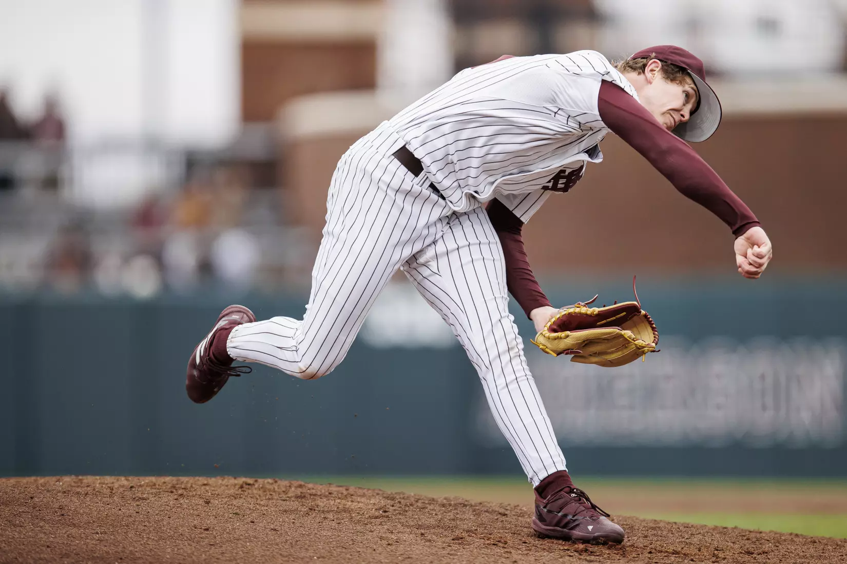 STARKVILLE, MS - February 27, 2022 - Mississippi State Pitcher Cade Smith (#15) during the game between the Northern Kentucky Norse and the Mississippi State Bulldogs at Dudy Noble Field at Polk-Dement Stadium in Starkville, MS. Photo By Austin Perryman