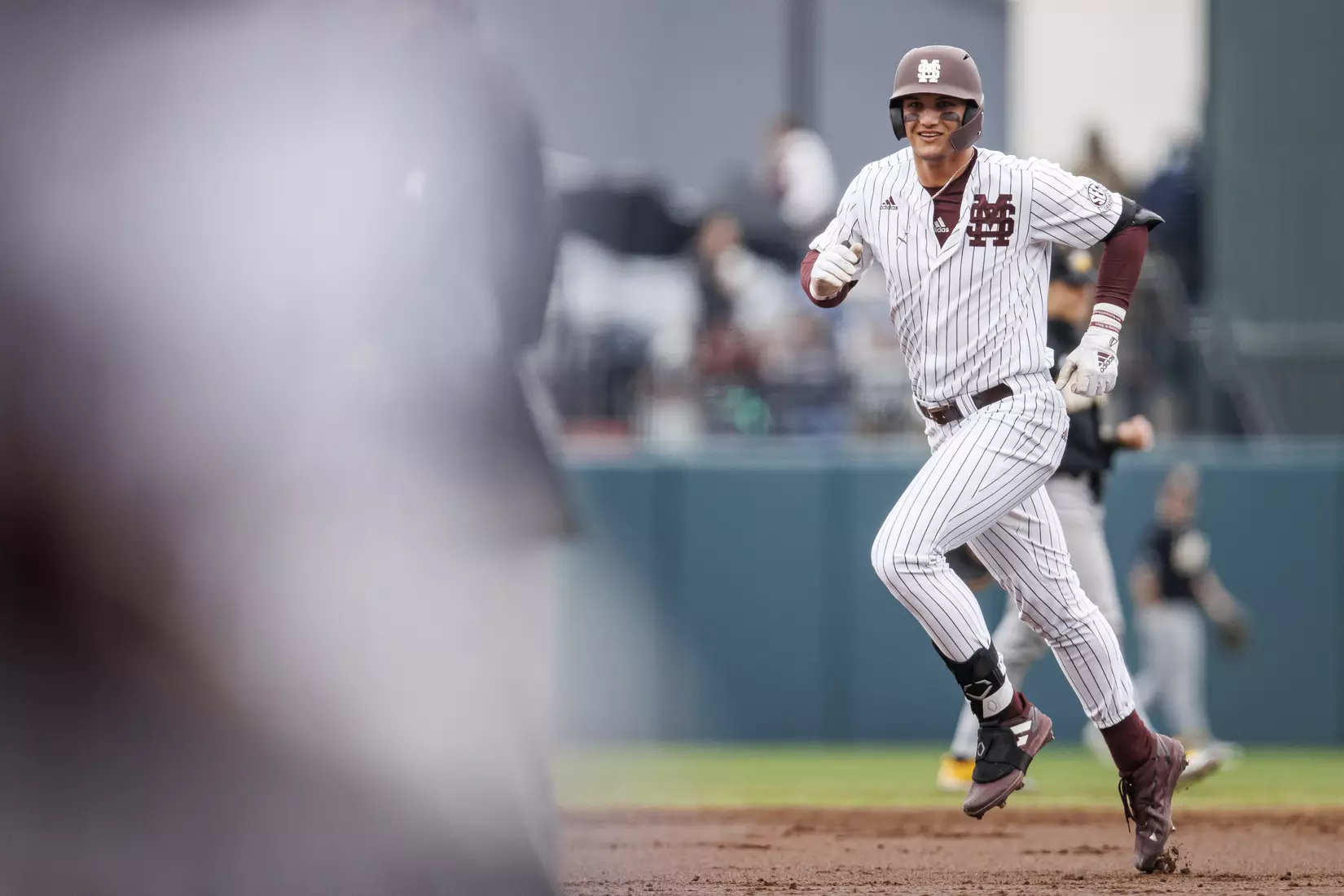 STARKVILLE, MS - February 27, 2022 - Mississippi State Outfielder Brad Cumbest (#33) during the game between the Northern Kentucky Norse and the Mississippi State Bulldogs at Dudy Noble Field at Polk-Dement Stadium in Starkville, MS. Photo By Austin Perryman
