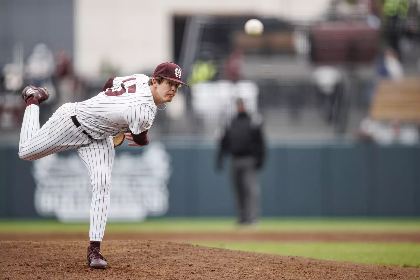 STARKVILLE, MS - February 27, 2022 - Mississippi State Pitcher Cade Smith (#15) during the game between the Northern Kentucky Norse and the Mississippi State Bulldogs at Dudy Noble Field at Polk-Dement Stadium in Starkville, MS. Photo By Austin Perryman