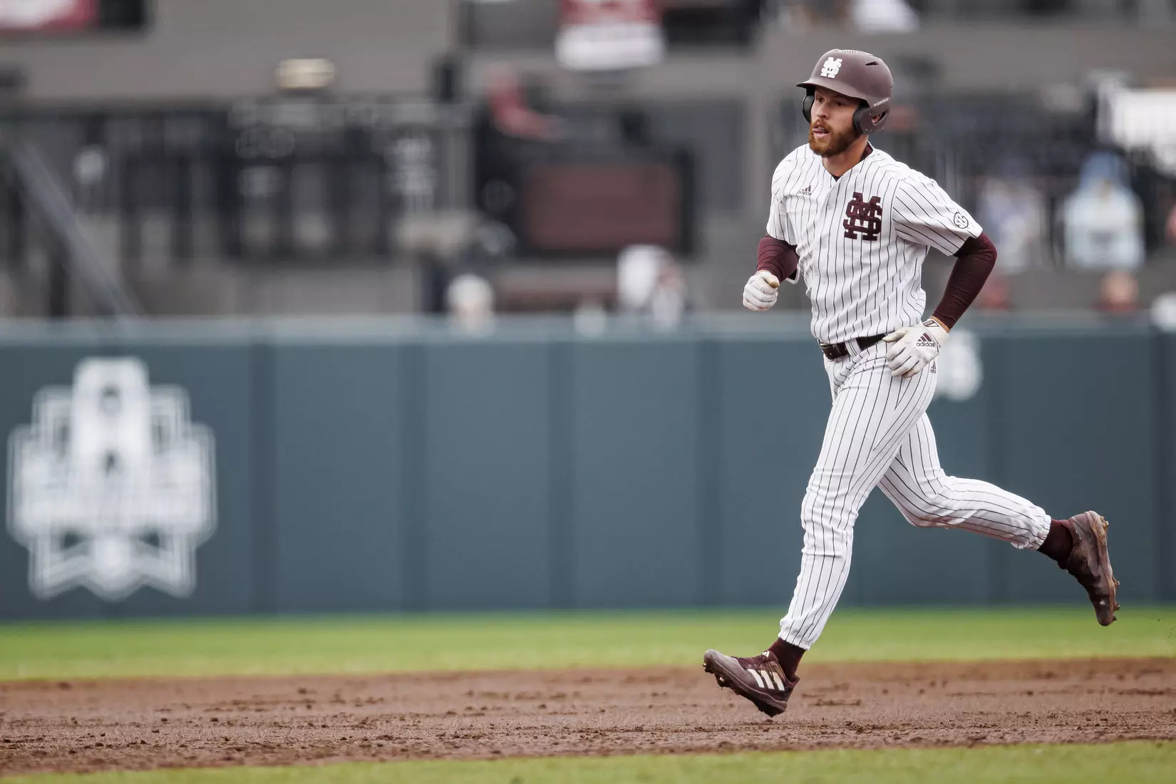 STARKVILLE, MS - February 27, 2022 - Mississippi State Infielder Luke Hancock (#20) during the game between the Northern Kentucky Norse and the Mississippi State Bulldogs at Dudy Noble Field at Polk-Dement Stadium in Starkville, MS. Photo By Austin Perryman