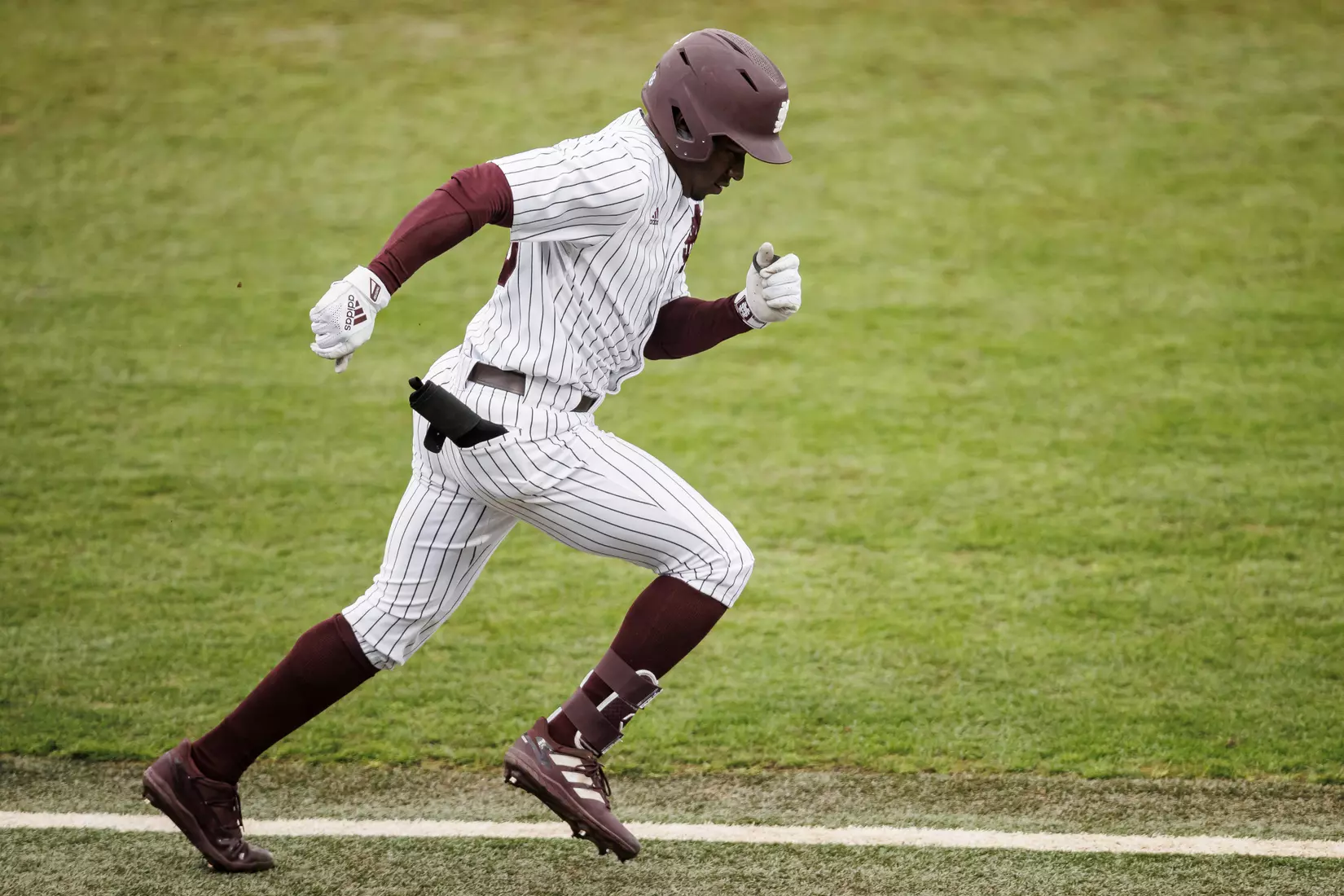 STARKVILLE, MS - February 27, 2022 - Mississippi State Outfielder Brayland Skinner (#36) during the game between the Northern Kentucky Norse and the Mississippi State Bulldogs at Dudy Noble Field at Polk-Dement Stadium in Starkville, MS. Photo By Austin Perryman