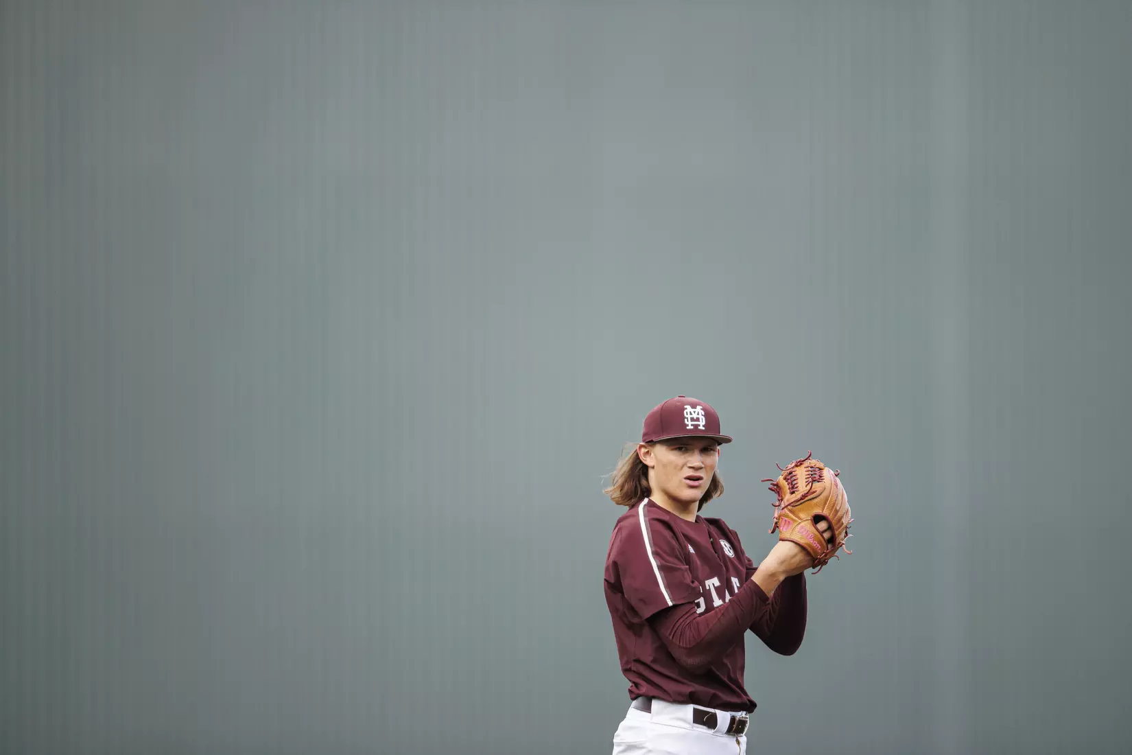 STARKVILLE, MS - March 23, 2022 - Mississippi State Pitcher Pico Kohn (#9) during the game between the Southern Jaguars and the Mississippi State Bulldogs at Dudy Noble Field at Polk-Dement Stadium in Starkville, MS. Photo By Austin Perryman