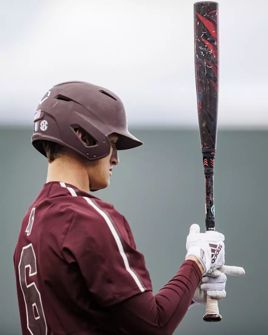 STARKVILLE, MS - March 23, 2022 - Mississippi State Infielder Kamren James (#6) during the game between the Southern Jaguars and the Mississippi State Bulldogs at Dudy Noble Field at Polk-Dement Stadium in Starkville, MS. Photo By Austin Perryman